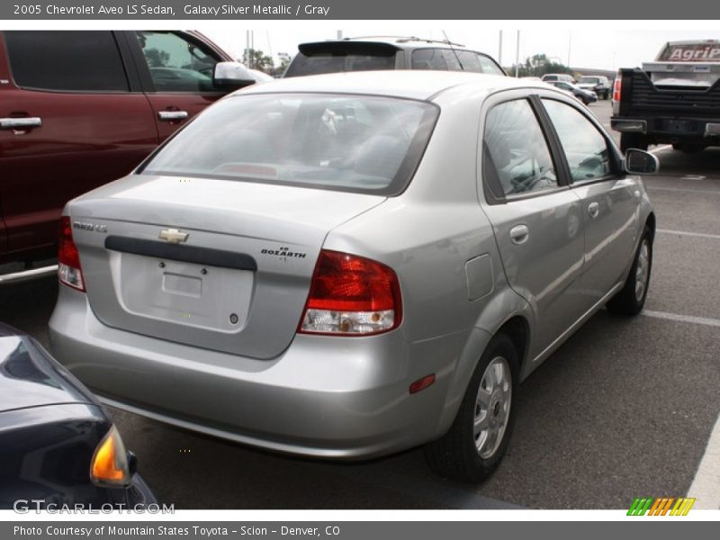 Galaxy Silver Metallic / Gray 2005 Chevrolet Aveo LS Sedan