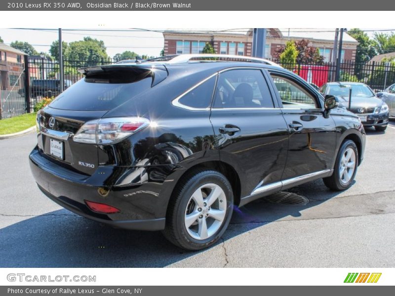 Obsidian Black / Black/Brown Walnut 2010 Lexus RX 350 AWD