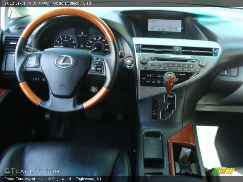 Obsidian Black / Black 2012 Lexus RX 350 AWD