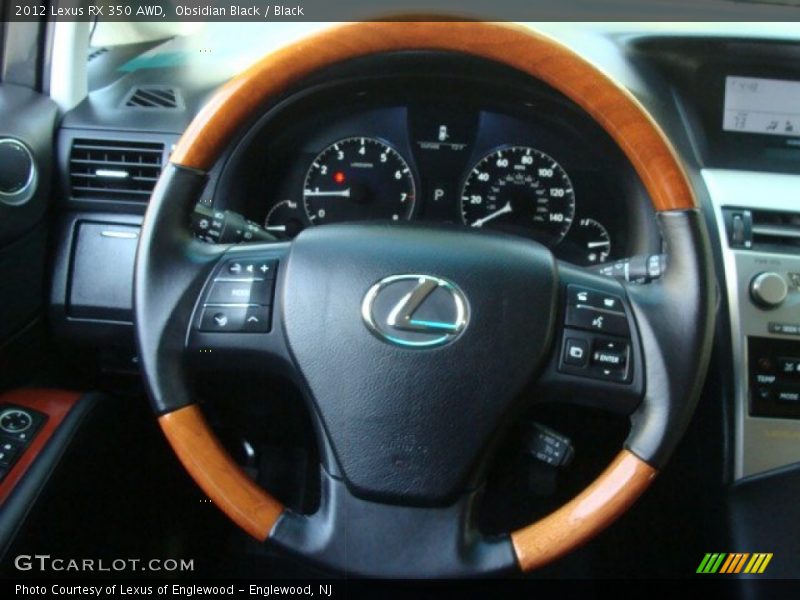 Obsidian Black / Black 2012 Lexus RX 350 AWD