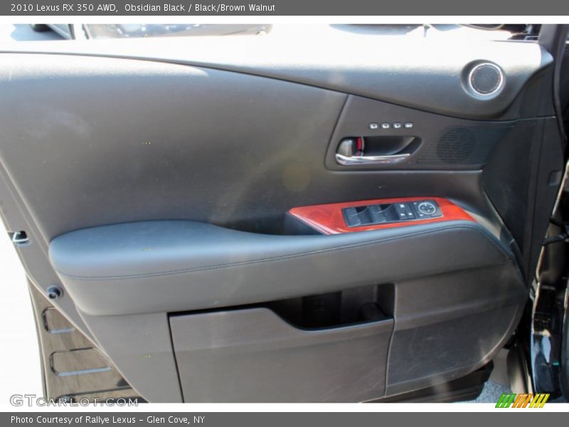 Obsidian Black / Black/Brown Walnut 2010 Lexus RX 350 AWD