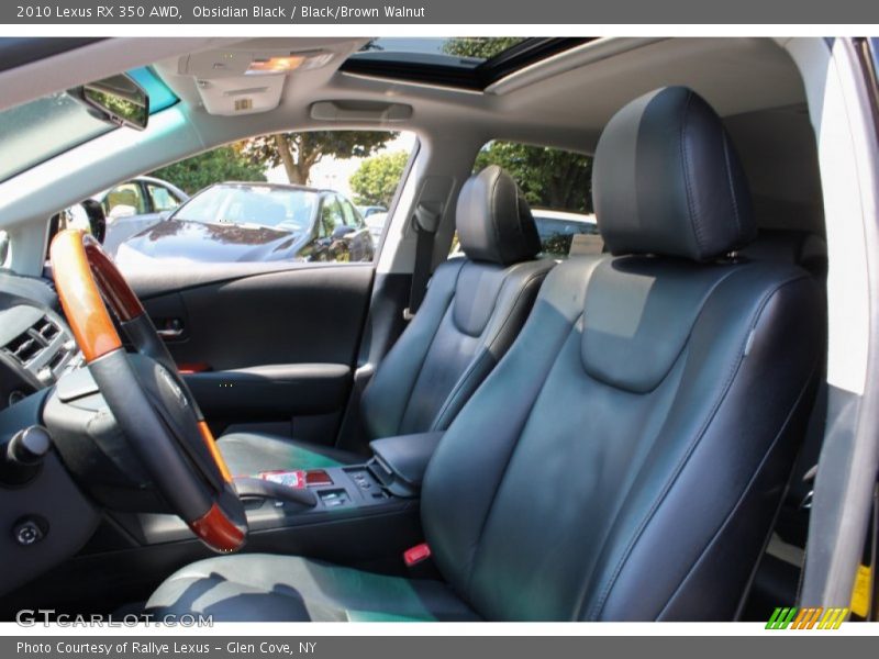 Obsidian Black / Black/Brown Walnut 2010 Lexus RX 350 AWD