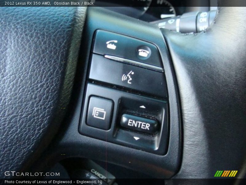 Obsidian Black / Black 2012 Lexus RX 350 AWD