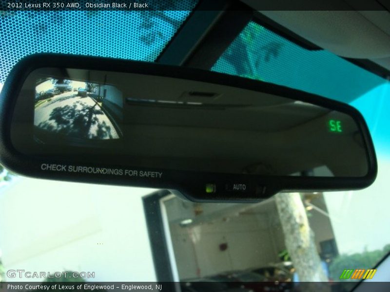 Obsidian Black / Black 2012 Lexus RX 350 AWD