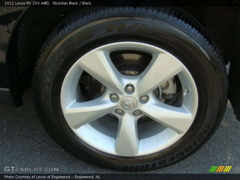 Obsidian Black / Black 2012 Lexus RX 350 AWD