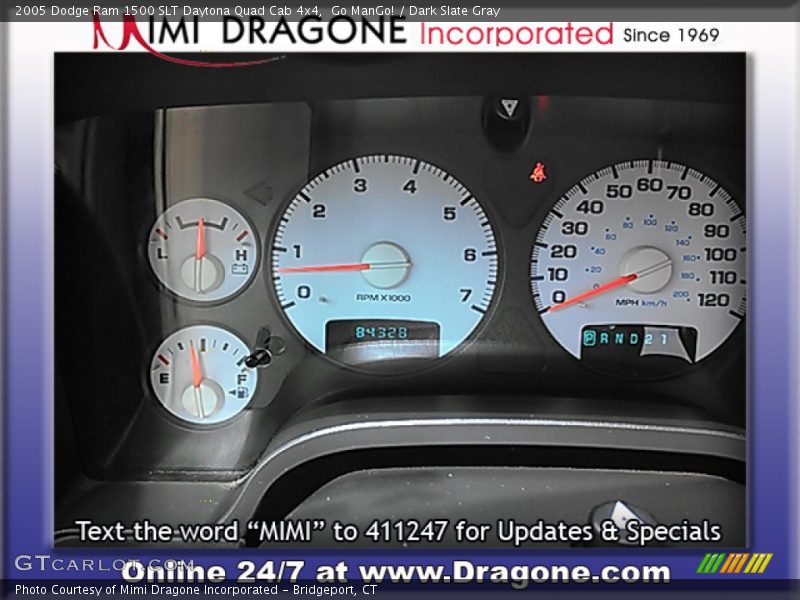Go ManGo! / Dark Slate Gray 2005 Dodge Ram 1500 SLT Daytona Quad Cab 4x4