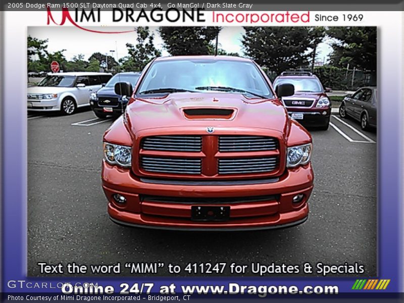 Go ManGo! / Dark Slate Gray 2005 Dodge Ram 1500 SLT Daytona Quad Cab 4x4