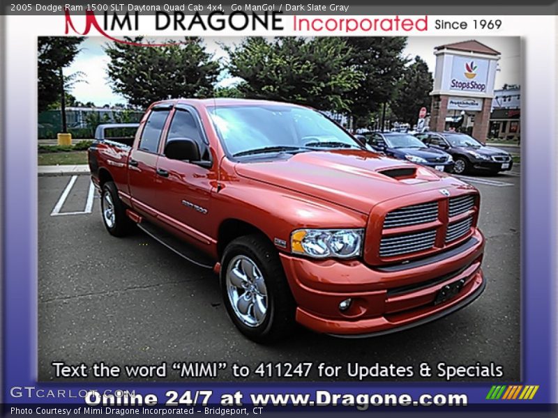 Go ManGo! / Dark Slate Gray 2005 Dodge Ram 1500 SLT Daytona Quad Cab 4x4