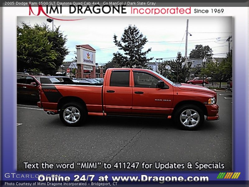 Go ManGo! / Dark Slate Gray 2005 Dodge Ram 1500 SLT Daytona Quad Cab 4x4