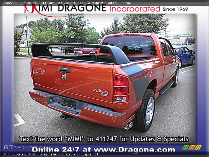 Go ManGo! / Dark Slate Gray 2005 Dodge Ram 1500 SLT Daytona Quad Cab 4x4