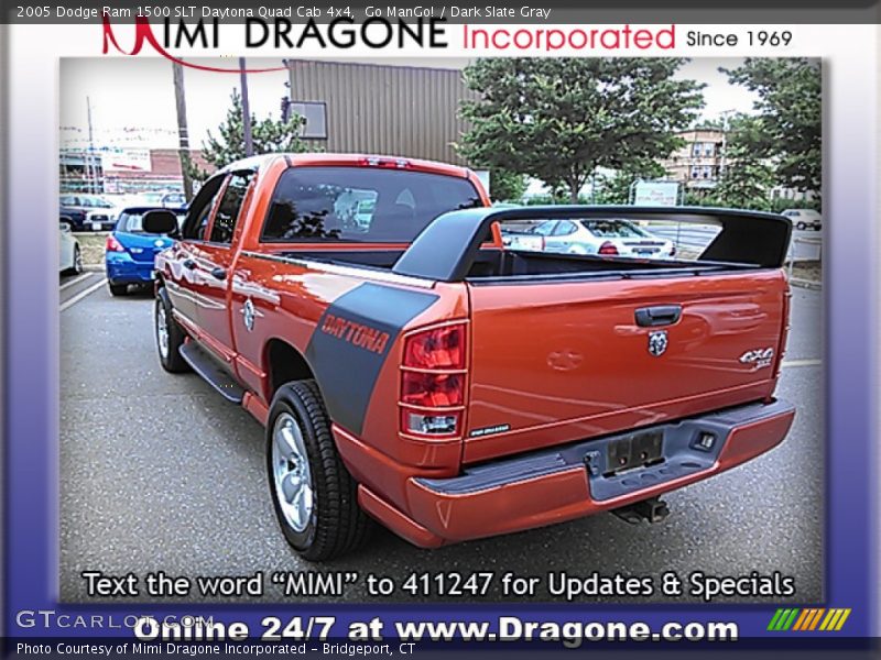 Go ManGo! / Dark Slate Gray 2005 Dodge Ram 1500 SLT Daytona Quad Cab 4x4