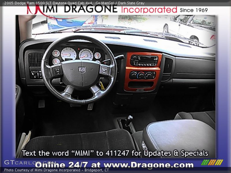 Go ManGo! / Dark Slate Gray 2005 Dodge Ram 1500 SLT Daytona Quad Cab 4x4