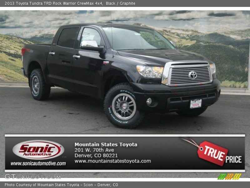 Black / Graphite 2013 Toyota Tundra TRD Rock Warrior CrewMax 4x4