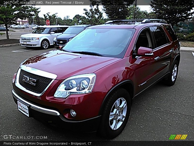 Red Jewel Tintcoat / Ebony 2007 GMC Acadia SLT AWD
