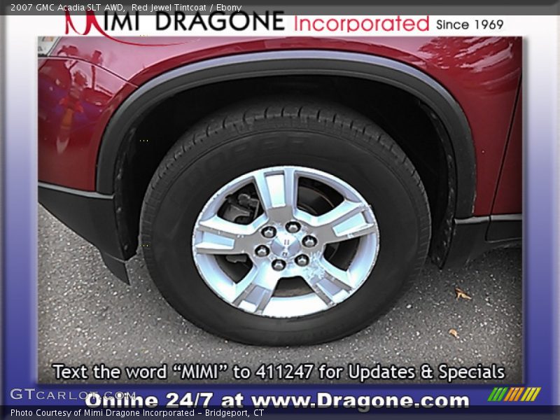 Red Jewel Tintcoat / Ebony 2007 GMC Acadia SLT AWD