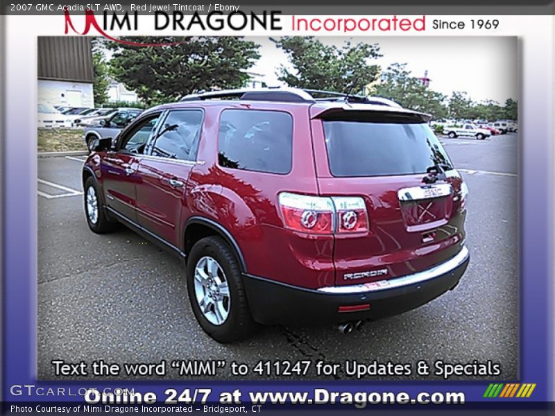 Red Jewel Tintcoat / Ebony 2007 GMC Acadia SLT AWD