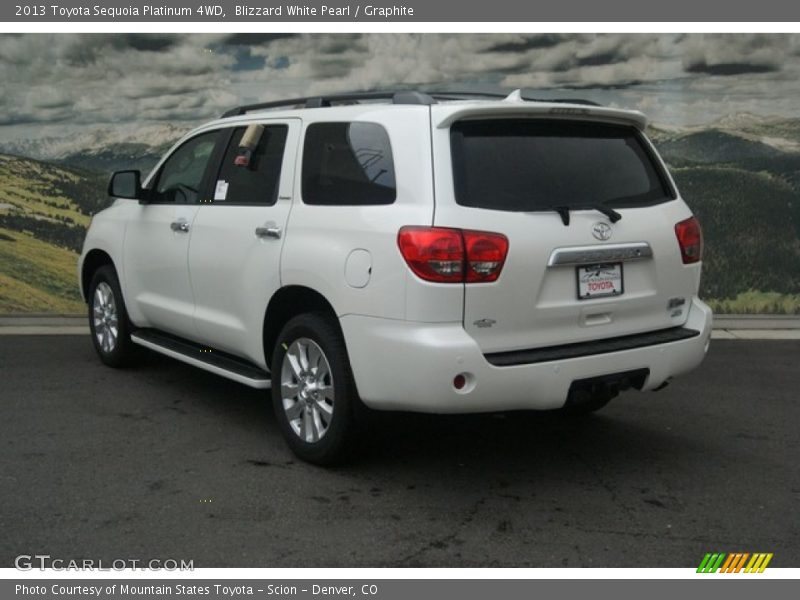 Blizzard White Pearl / Graphite 2013 Toyota Sequoia Platinum 4WD