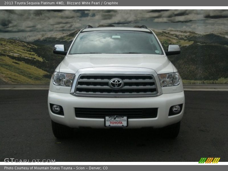 Blizzard White Pearl / Graphite 2013 Toyota Sequoia Platinum 4WD