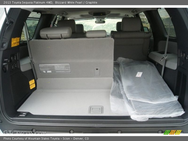 Blizzard White Pearl / Graphite 2013 Toyota Sequoia Platinum 4WD