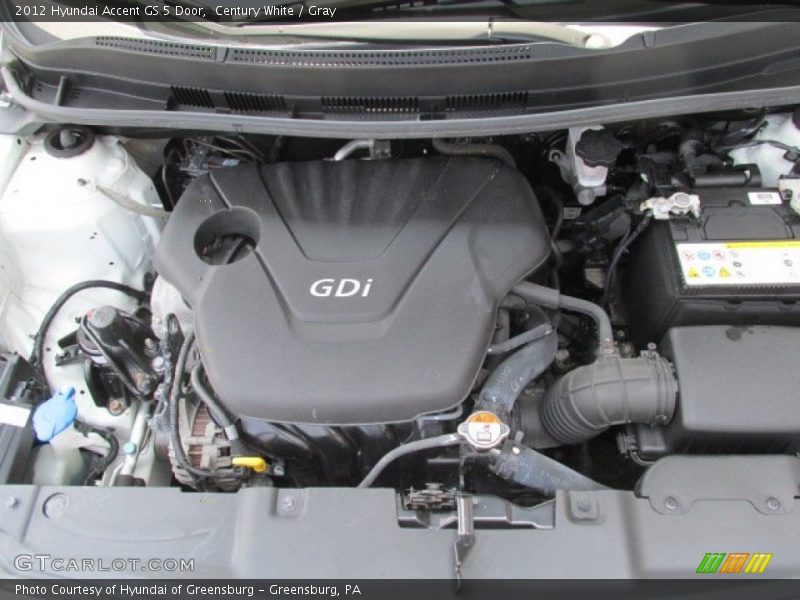 Century White / Gray 2012 Hyundai Accent GS 5 Door