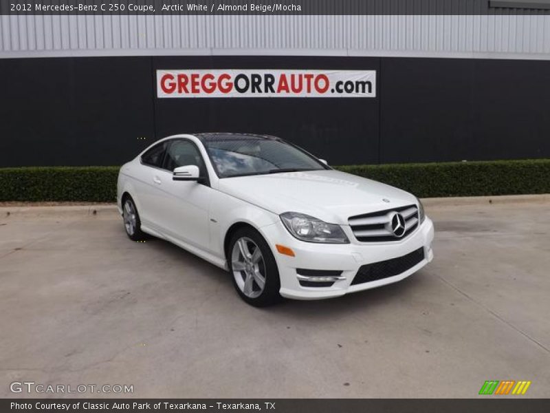 Arctic White / Almond Beige/Mocha 2012 Mercedes-Benz C 250 Coupe