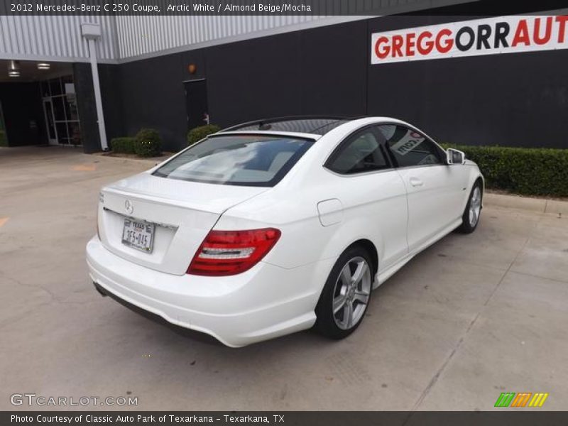 Arctic White / Almond Beige/Mocha 2012 Mercedes-Benz C 250 Coupe