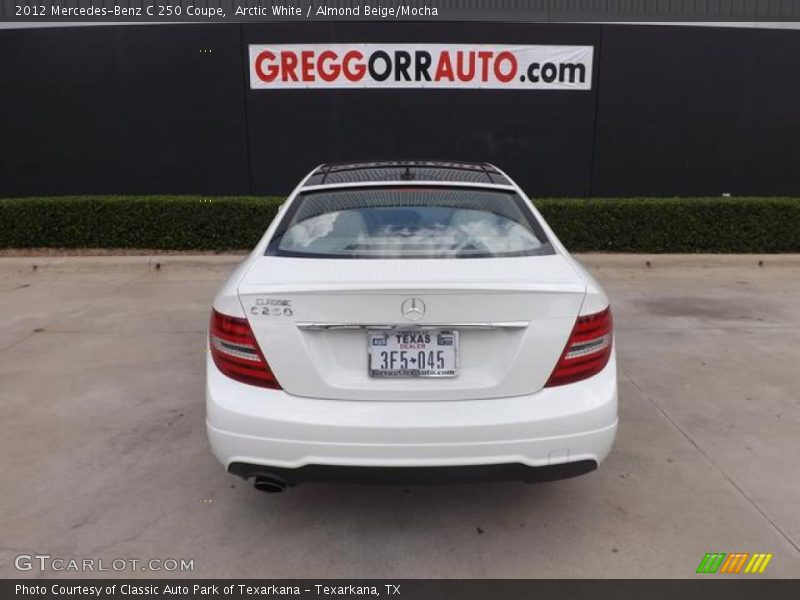 Arctic White / Almond Beige/Mocha 2012 Mercedes-Benz C 250 Coupe