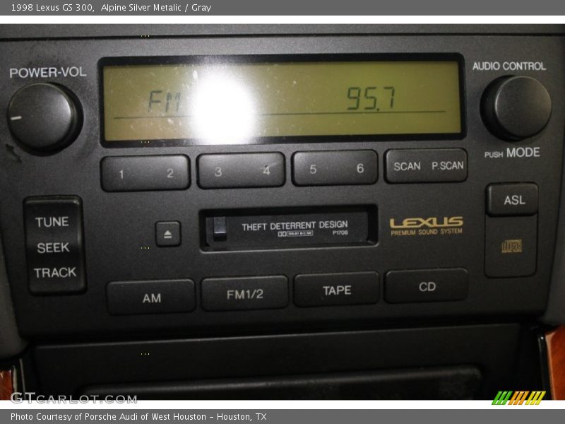 Alpine Silver Metalic / Gray 1998 Lexus GS 300