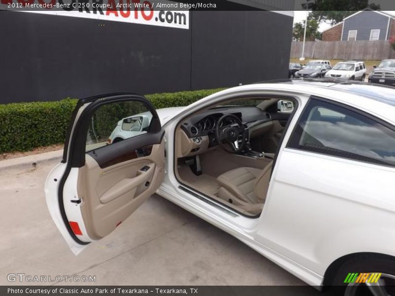 Arctic White / Almond Beige/Mocha 2012 Mercedes-Benz C 250 Coupe