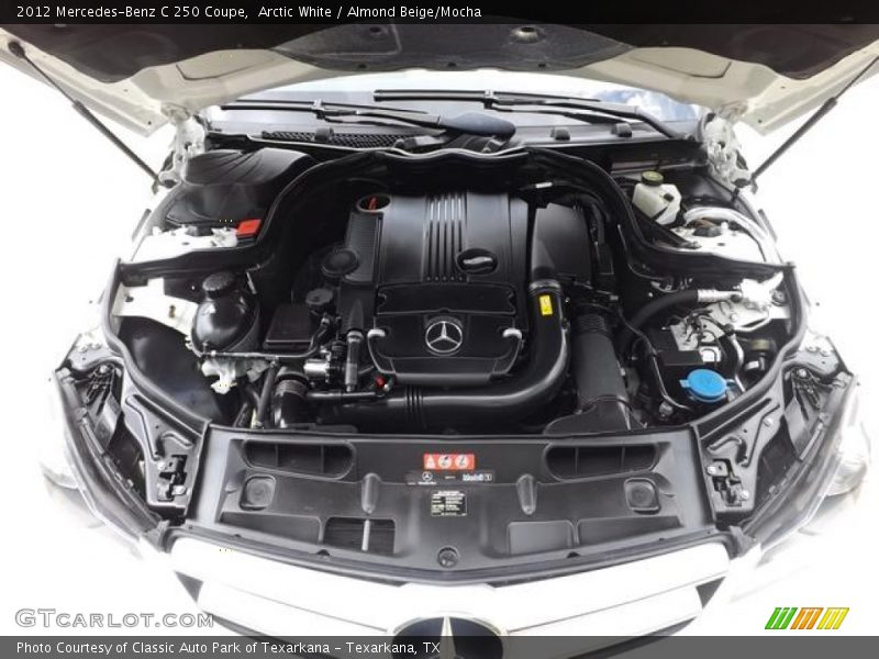Arctic White / Almond Beige/Mocha 2012 Mercedes-Benz C 250 Coupe