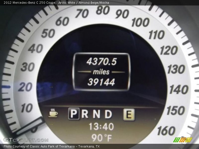 Arctic White / Almond Beige/Mocha 2012 Mercedes-Benz C 250 Coupe