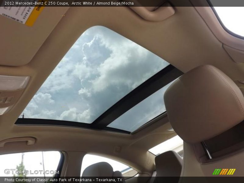 Arctic White / Almond Beige/Mocha 2012 Mercedes-Benz C 250 Coupe