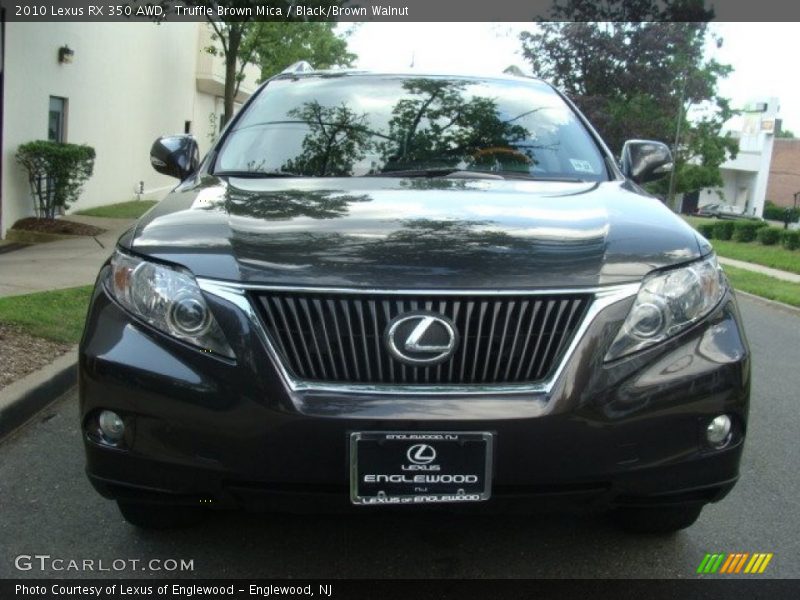 Truffle Brown Mica / Black/Brown Walnut 2010 Lexus RX 350 AWD