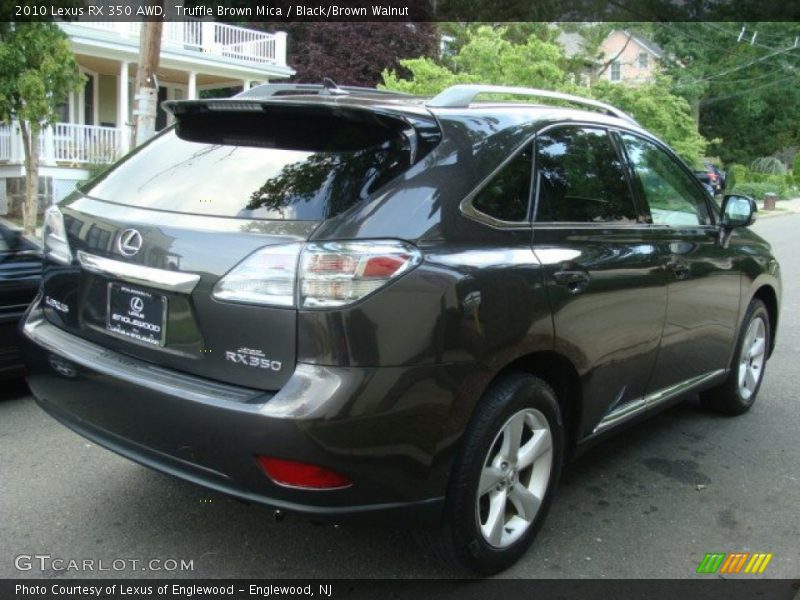 Truffle Brown Mica / Black/Brown Walnut 2010 Lexus RX 350 AWD