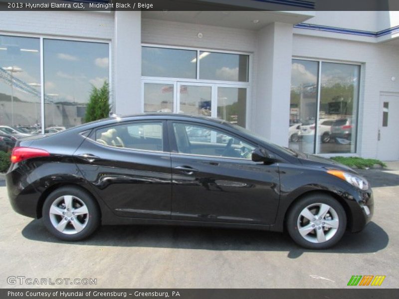 Midnight Black / Beige 2013 Hyundai Elantra GLS