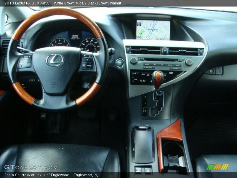 Truffle Brown Mica / Black/Brown Walnut 2010 Lexus RX 350 AWD