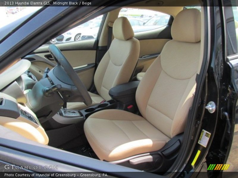 Midnight Black / Beige 2013 Hyundai Elantra GLS