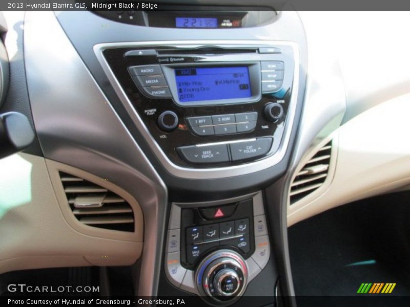 Midnight Black / Beige 2013 Hyundai Elantra GLS