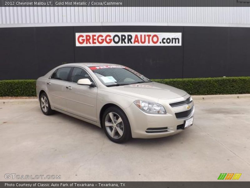 Gold Mist Metallic / Cocoa/Cashmere 2012 Chevrolet Malibu LT