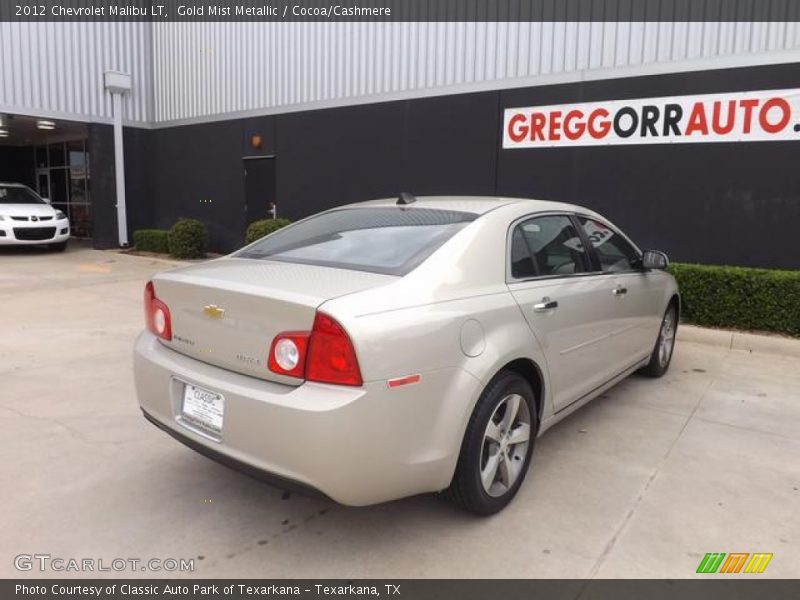 Gold Mist Metallic / Cocoa/Cashmere 2012 Chevrolet Malibu LT