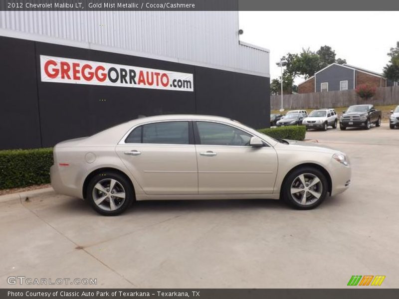 Gold Mist Metallic / Cocoa/Cashmere 2012 Chevrolet Malibu LT