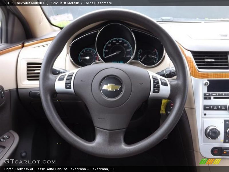 Gold Mist Metallic / Cocoa/Cashmere 2012 Chevrolet Malibu LT