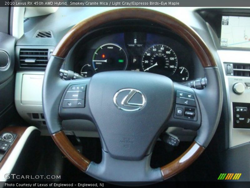 Smokey Granite Mica / Light Gray/Espresso Birds-Eye Maple 2010 Lexus RX 450h AWD Hybrid