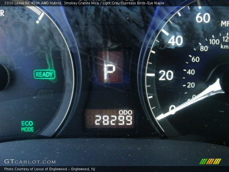 Smokey Granite Mica / Light Gray/Espresso Birds-Eye Maple 2010 Lexus RX 450h AWD Hybrid