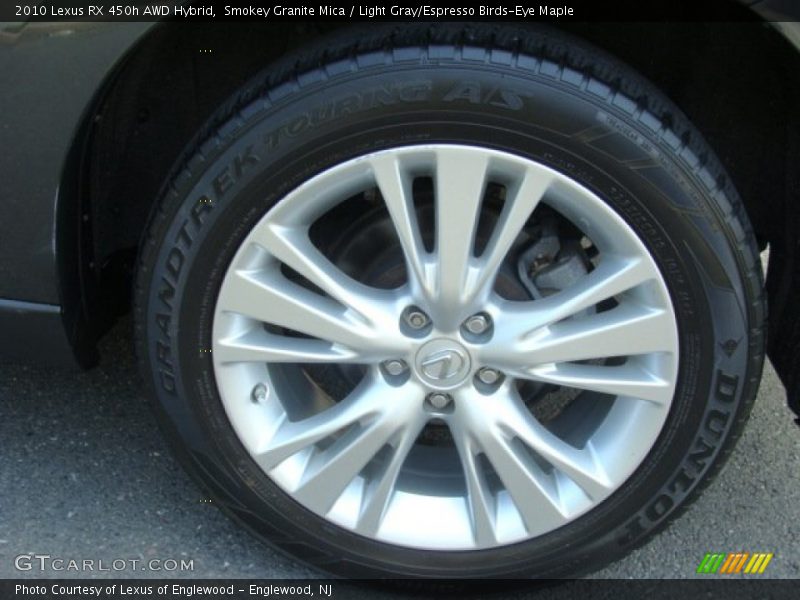 Smokey Granite Mica / Light Gray/Espresso Birds-Eye Maple 2010 Lexus RX 450h AWD Hybrid