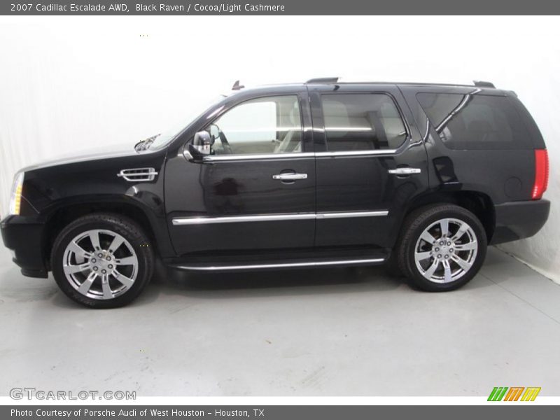 Black Raven / Cocoa/Light Cashmere 2007 Cadillac Escalade AWD