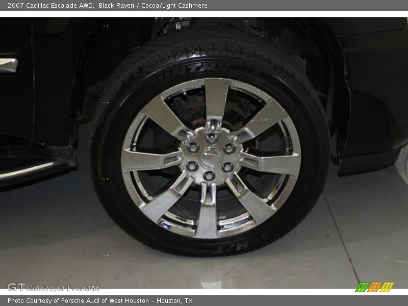 Black Raven / Cocoa/Light Cashmere 2007 Cadillac Escalade AWD