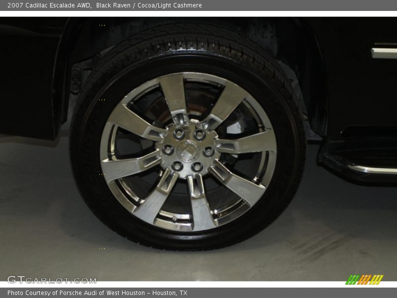Black Raven / Cocoa/Light Cashmere 2007 Cadillac Escalade AWD