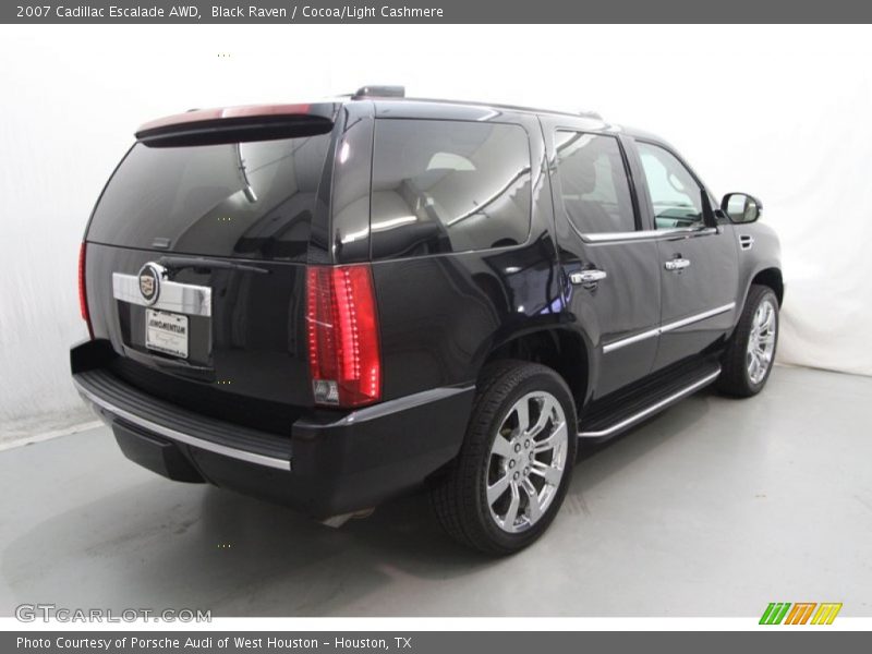 Black Raven / Cocoa/Light Cashmere 2007 Cadillac Escalade AWD