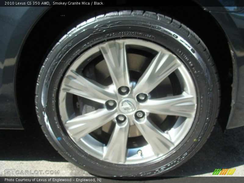 Smokey Granite Mica / Black 2010 Lexus GS 350 AWD